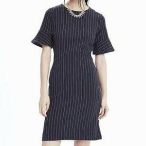 Banana Republic Navy Striped Dress